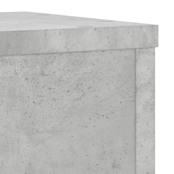 Outlet Växtställ 2 st betonggrå 25x25x35 cm konstruerat trä Växtställ