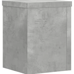 vidaXL Växtställ 2 st betonggrå 15x15x20 cm konstruerat trä
