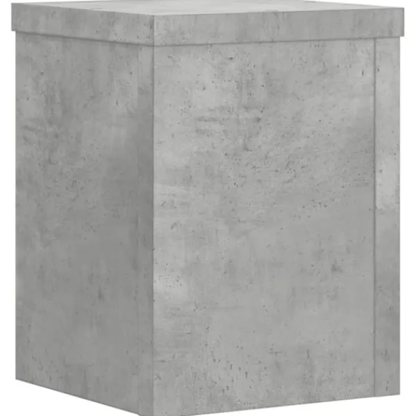 vidaXL Växtställ 2 st betonggrå 15x15x20 cm konstruerat trä