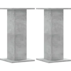vidaXL Växtställ 2 st betonggrå 30x30x60 cm konstruerat trä
