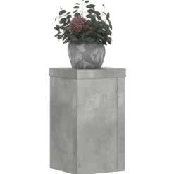 Clearance Växtställ 2 st betonggrå 10x10x18 cm konstruerat trä Krukor & Växtbehållare