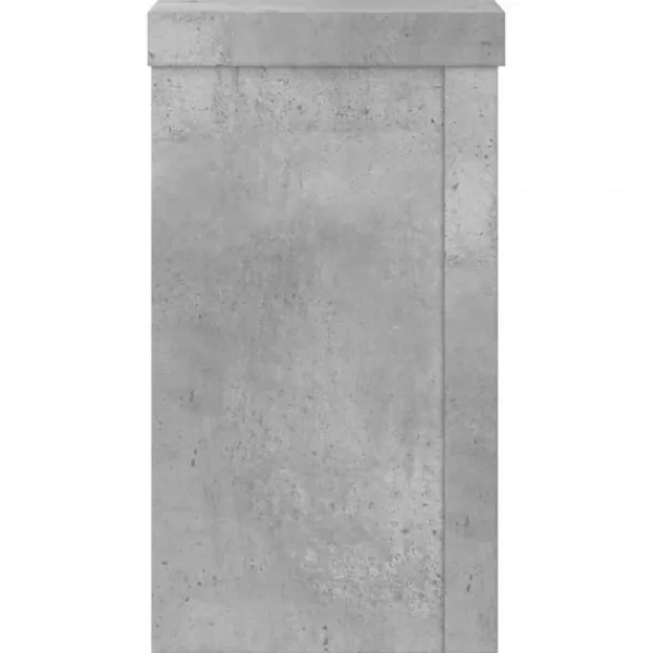 Clearance Växtställ 2 st betonggrå 10x10x18 cm konstruerat trä Krukor & Växtbehållare