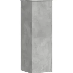 vidaXL Växtställ 2 st betonggrå 33x33x100 cm konstruerat trä