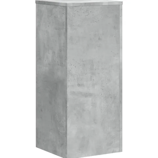 vidaXL Växtställ 2 st betonggrå 30x30x70 cm konstruerat trä