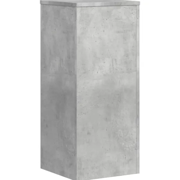 vidaXL Växtställ 2 st betonggrå 30x30x70 cm konstruerat trä