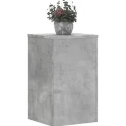 vidaXL Växtställ 2 st betonggrå 30x30x50 cm konstruerat trä