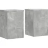 New Växtställ 2 st betonggrå 20x20x30 cm konstruerat trä Växtställ