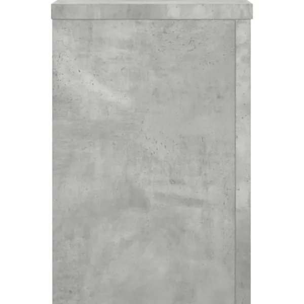 New Växtställ 2 st betonggrå 20x20x30 cm konstruerat trä Växtställ