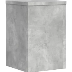 New Växtställ 2 st betonggrå 20x20x30 cm konstruerat trä Växtställ