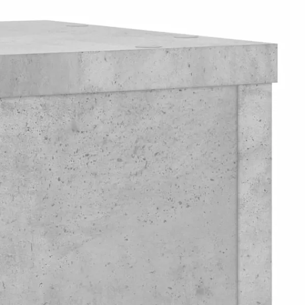 New Växtställ 2 st betonggrå 20x20x30 cm konstruerat trä Växtställ