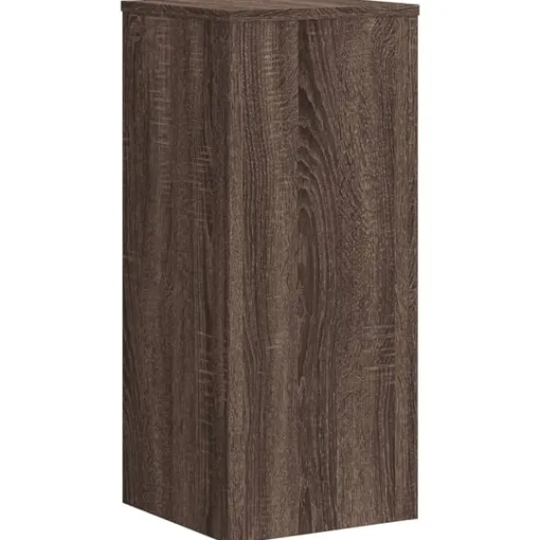 Outlet Växtställ 2 st brun ek 30x30x70 cm konstruerat trä Växtställ