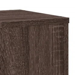Outlet Växtställ 2 st brun ek 30x30x70 cm konstruerat trä Växtställ
