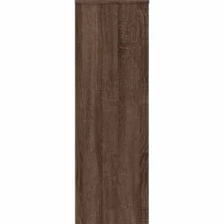 vidaXL Växtställ 2 st brun ek 33x33x100 cm konstruerat trä