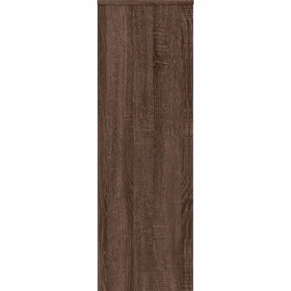 vidaXL Växtställ 2 st brun ek 33x33x100 cm konstruerat trä