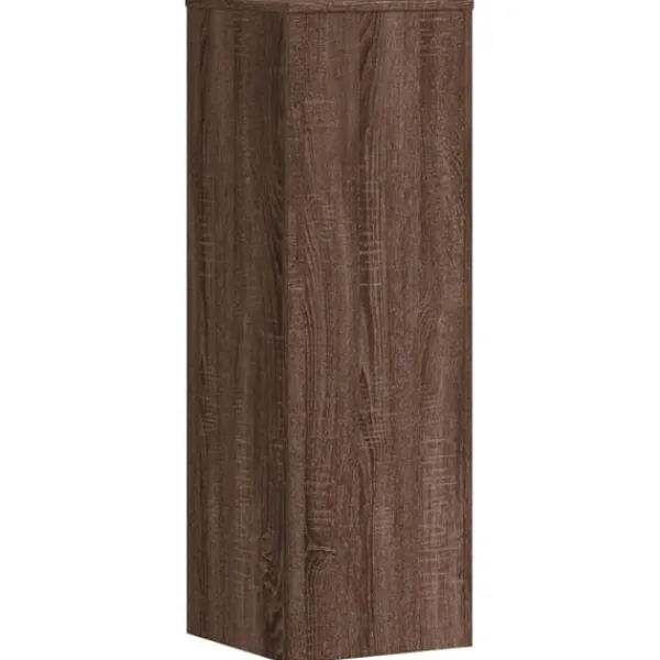vidaXL Växtställ 2 st brun ek 33x33x100 cm konstruerat trä