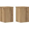 vidaXL Växtställ 2 st ek 20x20x30 cm konstruerat trä