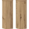 vidaXL Växtställ 2 st ek 17x17x60 cm konstruerat trä