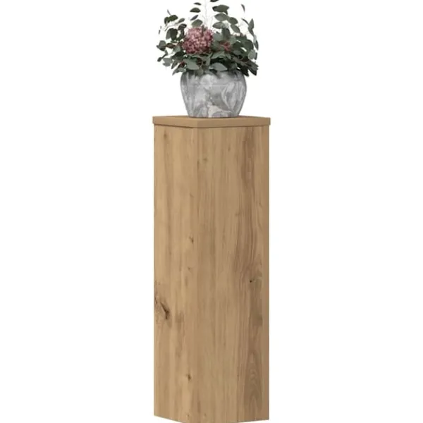 vidaXL Växtställ 2 st ek 17x17x60 cm konstruerat trä
