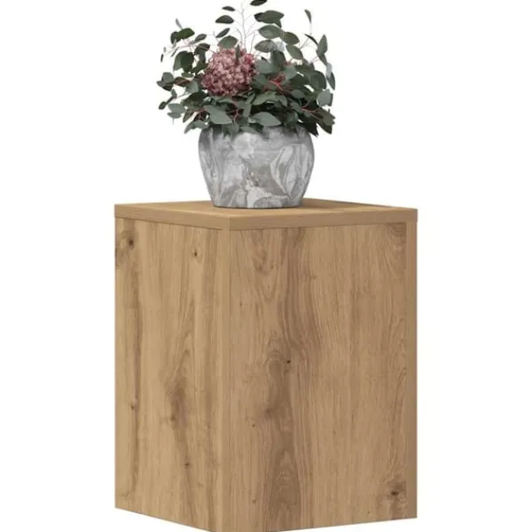 Clearance Växtställ 2 st ek 25x25x35 cm konstruerat trä Växtställ