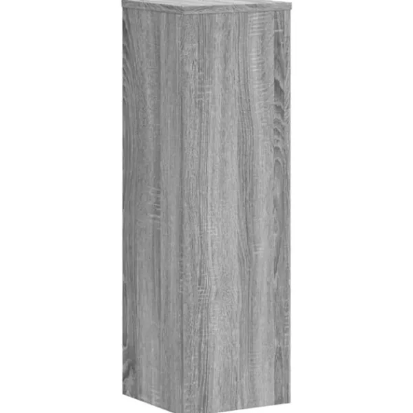 vidaXL Växtställ 2 st grå sonoma 25x25x80 cm konstruerat trä