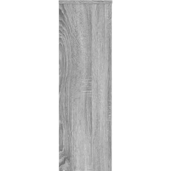 vidaXL Växtställ 2 st grå sonoma 25x25x80 cm konstruerat trä
