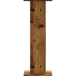Clearance Växtställ 2 st åldrat trä 30x30x80 cm konstruerat trä Växtställ