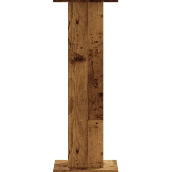Clearance Växtställ 2 st åldrat trä 30x30x80 cm konstruerat trä Växtställ