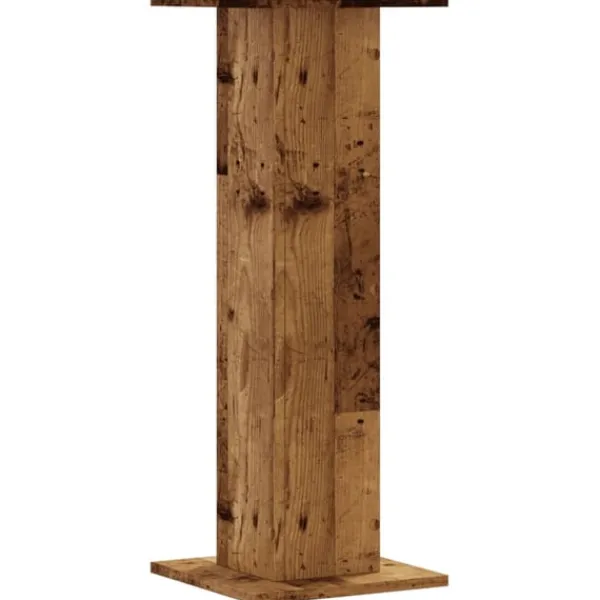 Clearance Växtställ 2 st åldrat trä 30x30x80 cm konstruerat trä Växtställ