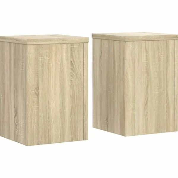 vidaXL Växtställ 2 st sonoma ek 25x25x35 cm konstruerat trä