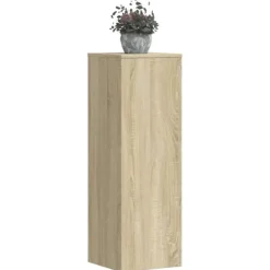 Outlet Växtställ 2 st sonoma-ek 33x33x100 cm konstruerat trä Växtställ