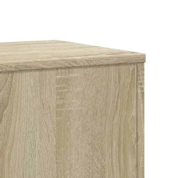 Outlet Växtställ 2 st sonoma-ek 33x33x100 cm konstruerat trä Växtställ