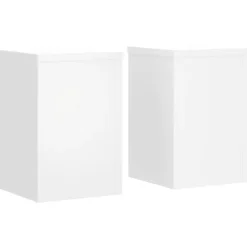 vidaXL Växtställ 2 st vit 20x20x30 cm konstruerat trä