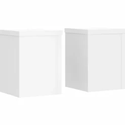 Discount Växtställ 2 st vit 15x15x20 cm konstruerat trä Växtställ