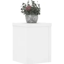 Discount Växtställ 2 st vit 15x15x20 cm konstruerat trä Växtställ