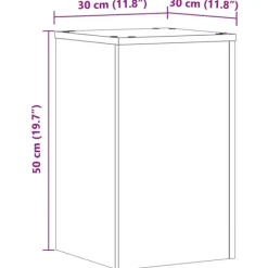 vidaXL Växtställ 2 st vit 30x30x50 cm konstruerat trä