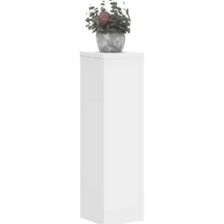 vidaXL Växtställ 2 st vit 17x17x60 cm konstruerat trä
