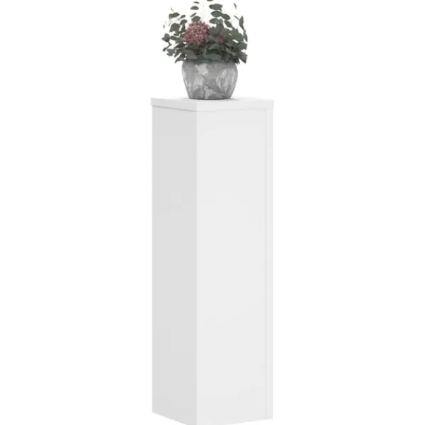 vidaXL Växtställ 2 st vit 17x17x60 cm konstruerat trä
