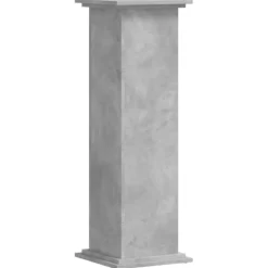 vidaXL Växtställ betonggrå 33x33x100 cm konstruerat trä
