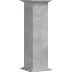 vidaXL Växtställ betonggrå 33x33x100 cm konstruerat trä