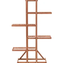 Best Växtställ cedarträ 86x36x139 cm - Växtställ Växtställ