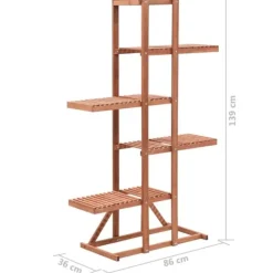 Best Växtställ cedarträ 86x36x139 cm - Växtställ Växtställ