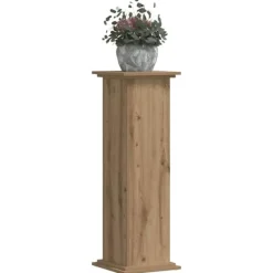 Hot Växtställ ek 33x33x100 cm konstruerat trä Växtställ