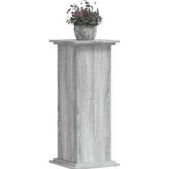 Discount Växtställ grå sonoma 33x33x80 cm konstruerat trä Växtställ