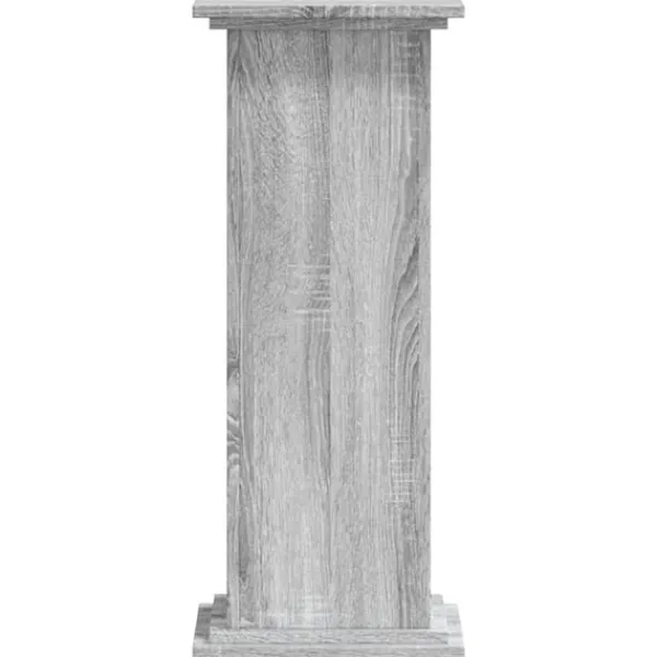 Discount Växtställ grå sonoma 33x33x80 cm konstruerat trä Växtställ