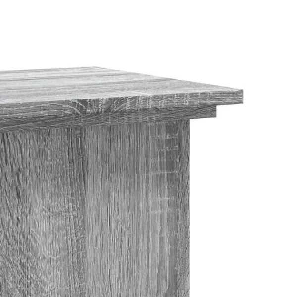 Discount Växtställ grå sonoma 33x33x80 cm konstruerat trä Växtställ