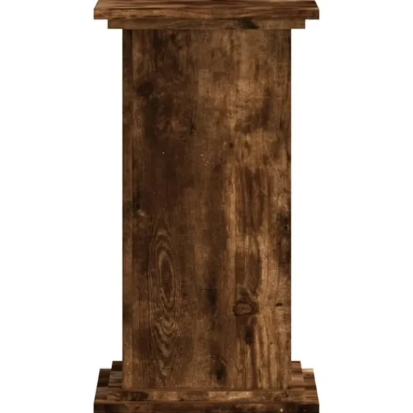 vidaXL Växtställ rökfärgad ek 33x33x60 cm konstruerat trä