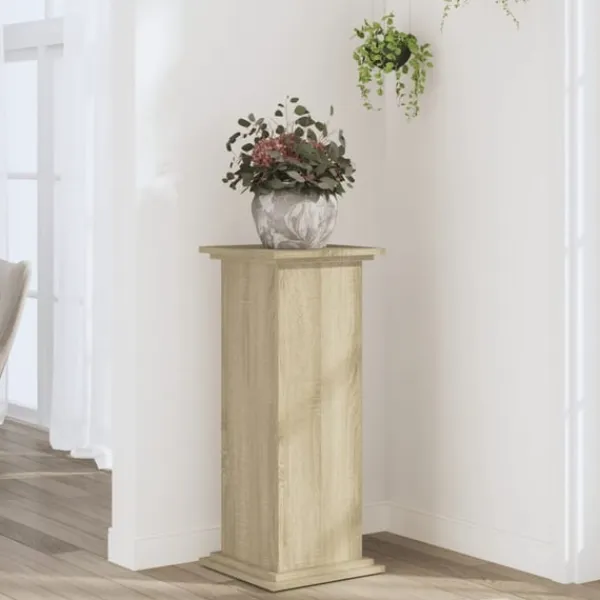 vidaXL Växtställ sonoma-ek 33x33x80 cm konstruerat trä