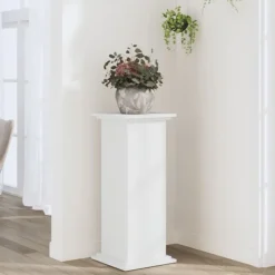 vidaXL Växtställ vit 33x33x80 cm konstruerat trä