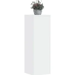 vidaXL Växtställ vit 33x33x100 cm konstruerat trä