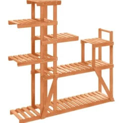 vidaXL Växtställ 110x25x111 cm massivt granträ - Växtställ